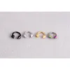 Wholesale 50pcs Lot Gold Colour Body Piercing Stainless Steel Eyebrow Lip Nose Jewellery Tongue Tragus Labret Bar Rings Accessories