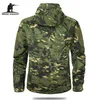 MEGE Men's Military Camouflage Fleece Tactical Jacket Men Waterproof Softshell Windbreaker Winter Army Hooded Coat Hunt Clothes 211008