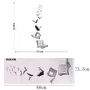 ウォールステッカー図書館の背景ステッカー開いた本鳥の取り外し可能な研究寝室の家の装飾