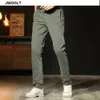 Spring Autumn Harajuku New Khaki Black Pants Men Classic Basic Trousers Cotton Trousers High Quality Male Bottoms 2938 210412