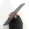 Beperkte aangepaste versie KWAIBACK Knives Stone Wash S35VN Blade Geanodiseerd Titanium Heren Gentleman Folding Mes Perfect Pocket EDC Outdoor Tactische Camping Hunting Tools