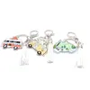 Outdoors Mountain Starry Night Acrylic Key Chains Wild Camping Hiking Tassel Key Ring Adventure Keychain Bag Hanging Accessories G1019