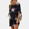 Jocoo Jolee Dames Boho Stijl Floral Print Chiffon Jurk Zomer Strand Jurken Losse Mini Feestjurk Tuniek Sundress Plus Size 5XL 210518