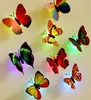 Dropshipping Decoratie Creatieve Willekeurige Kleur Kleurrijke Lichtgevende LED Butterfly Nacht Licht Gloeiende Dragonfly Baby Kinderkamer Muur