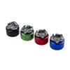 Uniek ontwerp Spice Crusher Aluminium 2 Lagen Tobacco Grinder Roken Accessoires Mix Kleur Hand Muller Tool