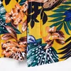 Kwaliteit Harajuku Strandoverhemd Mannen Korte Mouw Hawaiiaanse Casual Zomer Floral Print Blouse Losse Surfen Heren Polo's