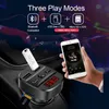 Bluetooth Car Kit Mini AUX FM Rádio USB Rápido Carregador T60 Transmissor Handsfree Mp3 Music Player Suporte TF Cartão U Disco Auto Electronics