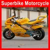 2-Stroke Mini Motosiklet Spor Küçük Scooter Lokomotif Motobike Moto Bisiklet El Başlangıç ​​Autobike 49cc / 50cc Benzinli Otomatik Kart Çocuk Yarış Gerçek Motosiklet