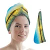 Serviette Coucher de soleil Soirée Reed Plante Cheveux Séchage rapide Salle de bain Microfibre pour adultes Enfant Bonnet de soin absorbant