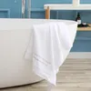 Serviette de bain en coton pur pour adulte, haut de gamme, broderie unie, longues fibres, achat en groupe, cadeau, personnalisation