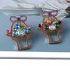 Geometry Cryatal Cute Dangle Jewelry Accessies bohémien rumeno Glamour Regalo di nozze vintage Orecchini di prima scelta per le donne