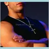 Mens Fast And Furious Dominic Torettos Cross 26 Gold Silver Chain Necklace Uin6R Necklaces Yhyqd