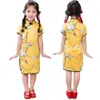 Baby meisjes jurk bloemen Chinese lente festival kinderen traditionele qipao jurken kinderen cheongsam meisje kleding vestidos top 210413