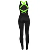 Women's Jumpsuits & Romper Spaghetti Strap Criss Cross Back Bodycon Tank Jumpsuits Rompers Playsuit Size (S-XL)