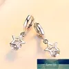 100% argent sterling 925 Anti allergie boucle d'oreille cristal brillant étoile ladies`stud boucles d'oreilles bijoux en gros expédition de baisse pas cher Prix usine design expert Qualité