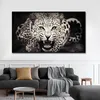 African Large Lion Leopard Animals Face Canvas målningar Väggkonst affischer och trycker djur Lions konstbilder för vardagsrum7530087