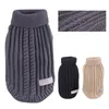 Dog Apparel Straw-Rope Pet Sweater Knit Wool Winter Clothes High Collar Woolen Knitwear Coat For