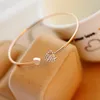 Seialoy Simple Japanese Korean Style Rose Gold Crystal Love Heart Shape Brands Bracelets Bangles for Women Girls Jewelry Gift Q0719