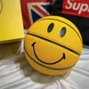 Smiling Face Street Basket Ball Size 5/7 Professional Match Training Basketball Multicolor Gift for Boys1259494