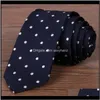 Business-Krawatte Solide Streifen Satin-Plain-Krawatten Pfeil Jacquard Gestreifter Hals-Krawatten für Männer Fashion 210041 WPJRK UWGJP