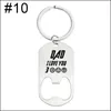 Mode-Ideen Gravierte Liebe Sie Tragbare Bier Flaschenöffner Keychain Mini Pocket Edelstahl Schlüssel Ringe für Männer Vater Geschenke