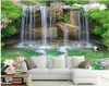 Обои на заказ Пользовательские 3 3D обои Горный водопан Лебедь озеро декорации домашнего декора гостиная для стен 3 д в рулонах