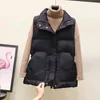 Damskie Bawełniane Ciało Ciepłe Kamizelka Płaszcz Zimowe Ladies Casual Waistcoat Kobiet Bez Rękawów Długa Kamizelka Kurtka Szczupła 211123