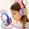 Vuxna barn hörlurar lindrar stressbubbla fidget leksaker hörlurar dekomprimering trådlös Bluetooth -headset Anti Stress