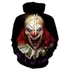 Sweats à capuche pour hommes Sweats Film Stephen King ITThe Clown Pennywise Impression 3D Cosplay Costume Hommes Femmes Cartoon Halloween Sweat