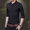 Camisa de Manga Larga Para Hombre, Ropa Marca Negocios, Ajusta, Ajustada, A la Moda, Talla Grande 5XL, Nuvedad 2021 Chemises occasionnelles pour hommes