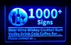 1000+ skyltar Ljusskylt Öl Vin Wisky Cocktail Rom Vodka Drink Cola Kaffe Bar Club Pub 3D LED Dropshipping Partihandel