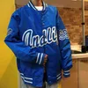 Heren Varsity Bomber Jassen Borduurbrieven Oversized Hip Hop Streetwear Casual Baseball Uniforme Jassen Vintage Mannelijke Kleding 211110