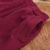 Johnature Kobiety Pełna długość Loose Retro All-Match Dorywczo Zagęszczone Spodnie Latarniowe Jesień Zimowe Proste Wygodne spodnie 210521
