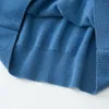 女性用セータータートルネックカシミア女性セータールースウォームジャケット秋冬2022年オールマッチ服ウール素敵な青いスーツシンプルなスタイル