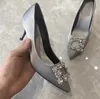 Yüksek kalın topuklu tek Tasarımcılar Deluxe Kadın Elbise ayakkabıları 2021 çok yönlü orta topuk ile ilkbahar ve sonbahar orijinal kafa Fransız stilist