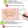 흰색 카드 접착 스티커 인사말 카드 50pcs 핑크 내 작은 비즈니스 카드를 지원해 주셔서 감사합니다 감사 카드 용지 판매자 선물 5*9cm