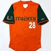 Custom Miami Hurricanes Coolege Baseball Jersey ADRIAN DEL CASTILLO C. DEL CASTILLO JACOBY LONG ALEX TORAL ANTHONY VILAR YOHANDY MORALES DOMINIC PITELLI