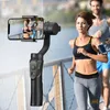 Monopods Telefon Stabilisator Smot Smart Stabiliserande H4 Hållare Handhåll Gimbal Stabilizer för iPhone Samsung Action Camera