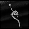 Bell Drop Delivery 2021 D0701 (1 color), colores claros, estilo serpiente, anillo para el ombligo, anillos para el ombligo, Piercing para el cuerpo, joyería, accesorios colgantes Fa
