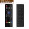 MX3 Pro Bakgrundsbelyst Backlight Air Mouse Mini Wireless Tangentbord Google Voice Remote Control Gyro IR Learning for Android TV Box PC