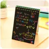 Quaderni Creative Magic Scratch Sketchbook Disegno fai da te Raccoglitore a spirale Notebook Diario Kawaii per graffiti Blocco note carino di cancelleria