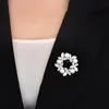 Pins, broches hoogwaardige vlinder krans broche koperen micro-encrusted zirkoon Europese en Amerikaanse pin kleding accessoires
