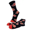 Anime Akatsuki Men Socks Cartoon Woman Sock Warm Fashion Creative Couples Long Clouds Print Streetwear Casual Trendy Calcetines Y1119