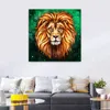 Modern Animal Poster Wall Art Canvas Painting Abstract Lion Picture HD Print For Living Room Home Decoration Cuadros No Frame