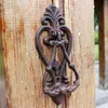 2 sztuki żeliwne drzwi knocker Home Decor Antique Metalowe drzwiowe doorslatch Wiejski brama dekoracji Vintage ogród sklep sklepu domek ornament rzemiosło