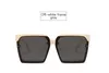 Fashion Sunglasses Large Frame Square Sun glasses European and American Metal Hinge