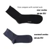 12 stycken = 6Pairs Fashion Sock Big Elite Business Calcetines Socks Mens Klänning Sock Plus Storlek Stor XXXL 48, 49, 50 Meias Homens SH190904