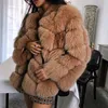 Mulheres de pele de pele plus size casual casacos de falso preto vintage vintage longo sobretudo de inverno moda 210513