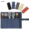 Watch boxes Fodral B36D 5 Slot Travel Roll Bag Wristwatch Accs Anti-Slide Arrangör för män Kvinnor