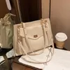 Винтажный стиль Большой объем женская сумка для наплечника дизайнер мягкая кожаная сумка женская женская сумка двойной карманный крест сумки